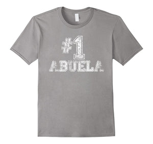 #1 Abuela T Shirt - Number One Grandmother Mother Gift Tee