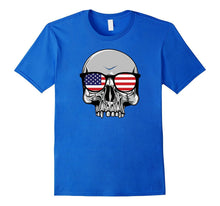 4th of July Independence Day Patriotic Skull Gift T-Shirt