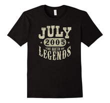 12 Years Old 12th Birthday July 2005 Birth of Legend T-Shirt