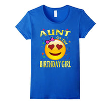 Aunt of the Birthday Girl Emoji T-Shirt Gift for Aunt
