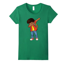 Dabbing African American Schoolboy USA Flag Pin Kids T-Shirt