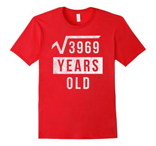 63rd Birthday Gift 63 Yr Years Old Funny Square Root T Shirt