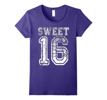 16th Birthday Shirt Gift Teen Sweet Sixteen 16 Varsity Crack
