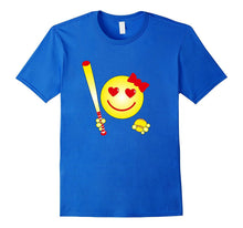 Cute Emoticon Softball Player T Shirt Girls Teens Funny Tee