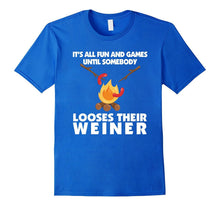 Funny Camping Roasting Weiner T-Shirt Vacation Road Trip Tee