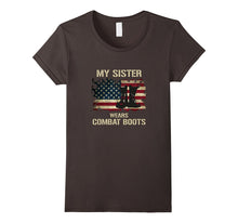 Army My Sister Wears Combat Boots Proud Brother T-Shirt