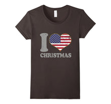 Christmas T Shirt American Flag Tee Vintage Men Women Youth