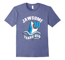 Jaw-Some 10 Years Old Funny Shark Tee 10th Birthday Gift