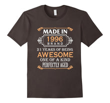 21th Birthday T Shirt Gift 21 Years Awesome Made in 1996 Tee