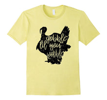 Distressed Fall Gobble Til You Wobble Thanksgiving Shirt