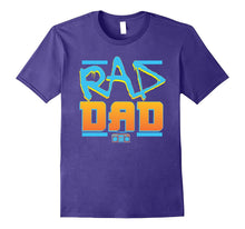Funny Rad Dad Fathers Day T-Shirt Blue and Orange