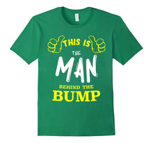 Cute Man Behind the Bump T-Shirt: Baby Announcement Tee