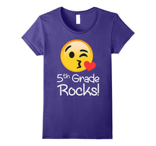 5 Th Grade Rocks Emoji tShirt Funny Fifth Graders & Teachers