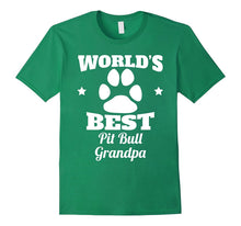 Men's World's Best Pit Bull Grandpa Dog Lover T-Shirt