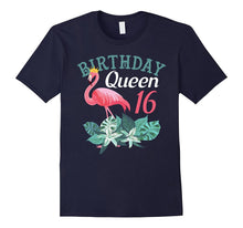 16th Birthday Queen Pink Flamingo Fancy Birthday T-Shirts