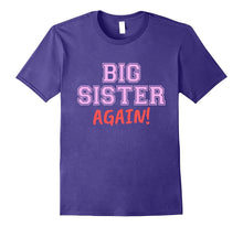 Big Sister Again Kids Shirt - Cute Pink & Red Girls T-Shirt