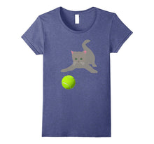 Little Kitten Playing With a Tennis Ball Tshirt Kitty Cat