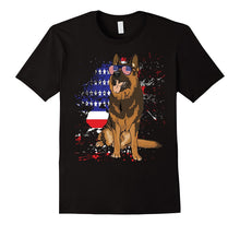 Funny German Shepherd Independence Day T-Shirt