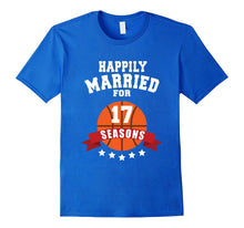 17th Wedding Anniversary T-Shirt Basketball Couple Gift Tee