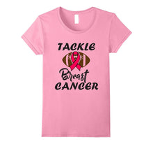 Breast Cancer Football Tackle T-Shirt Shirt