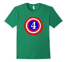 4th Birthday 4 Year Old Kids Captain Funny Gift T-Shirt Cute