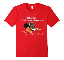 I Love My German Shepherd Funny, 2-Sided T-Shirt