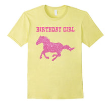 Kids Birthday Girl Horse Bling Gift T-Shirt for Girls