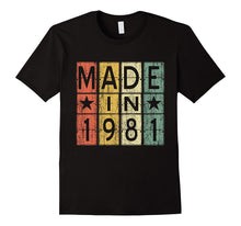 36th Birthday Gift Vintage 1981 T-Shirt Made in Men & Women
