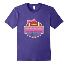 Gender Reveal Football Team Girl Tee Shirt Pink or Blue Love