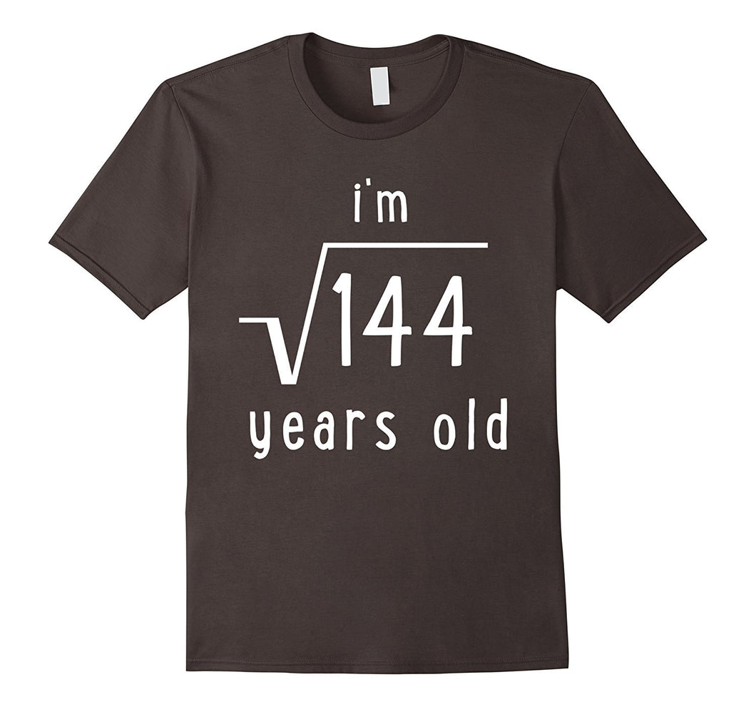 'I'm the Square Root of 144' Funny Math 12th Birthday Shirt