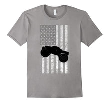 4th of July Vintage American Flag Monster Truck T Shirts