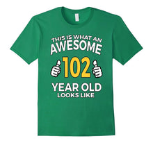 102 Year Old Birthday Gifts T Shirt for Senior Man or Woman
