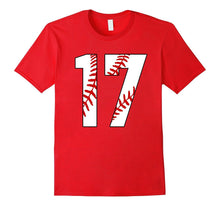 #17 Baseball 17th Birthday Seventeen Baseball Mom T-Shirt