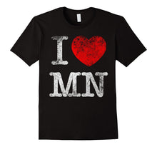 Love MINNESOTA T-Shirt Heart Funny Tee