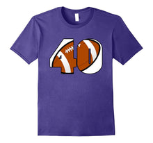 40th  Birthday Football Number T-Shirt