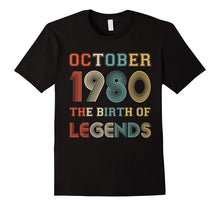 October 1980 the Birth of Legends Birthday T-Shirt