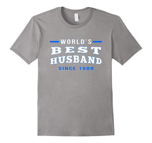 Mens World's Best Husband Since 1988 Anniversary Gift T-Shirt