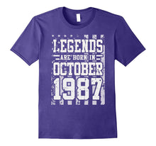 Legends Born in OCT OCTOBER 1987 Birthday Gift 30 Years Old