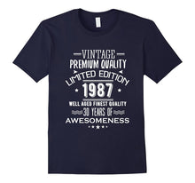 1987 T-Shirt for Men/Women. 30th Birthday Gift Ideas.