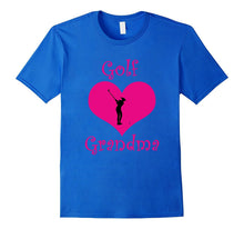 Girly Pink Golf Grandma Heart T-Shirt