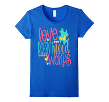 Autism Puzzle Shirt Love Doesn't Need Words Nonverbal Kids