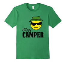 Happy Camper Smiley Face Bucket Hat Camping Outdoors T-Shirt