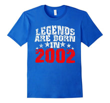 Legends Are Born in 2002 15 Years Old Birthday Gift T-Shirt
