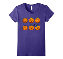 Emoji Pumpkin T Shirt Funny Faces Halloween Thanksgiving
