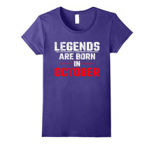 October Birthday Gift - Legends Are Born in October T-Shirt