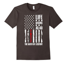 40th Birthday Shirt Born in July 1977 Life Begins at 40 Gift