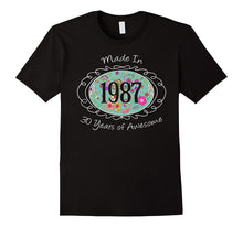 30th Birthday Gifts for Her Woman 1987 40 Bday Gift Tshirt