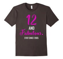 12 and Fabulous Since 2005 for 12 Year Old Girl Shirts Gifts