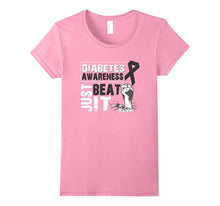 Ribbon Just Beat It Diabetes Awareness Shirts