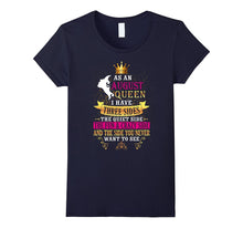 Birthday Gift Born in August Three Sides of Queen Girls Tee